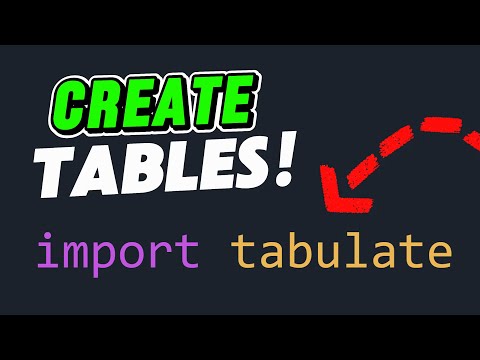 Python Tabulate Data Shorts