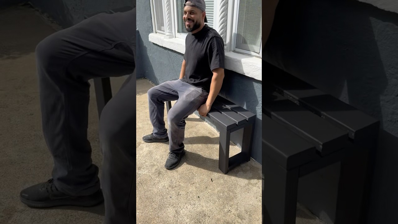 Easy DIY 2 x 4 seating bench #diy #process #bench