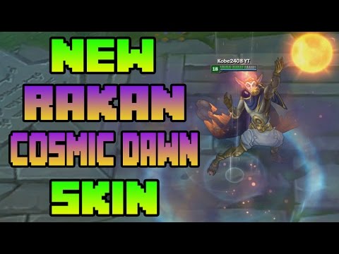 NEW RAKAN COSMIC DAWN SKIN SPOTLIGHT | PBE GAME PLAY | LEAGUE OF LEGENDS 7.8 | PATCH 7.8