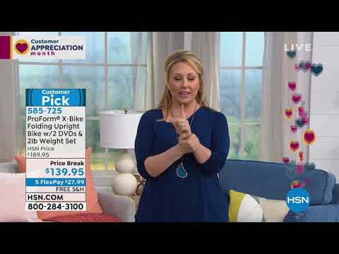 ProForm XBike with 2 lb. Weight Set   2 Workout DVDs