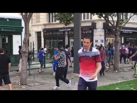 Marseille Ultras and England fans clash 2 - Euro 2016