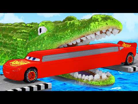 LONG CARS vs CROCODILE in Teardown