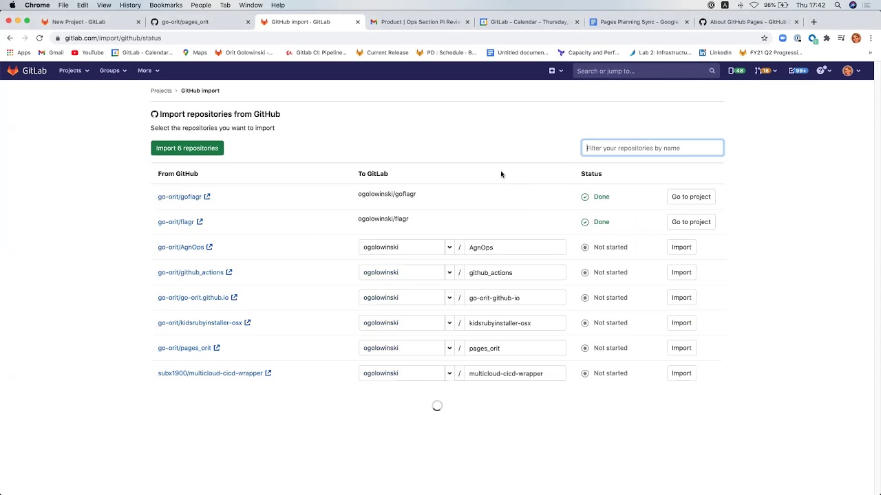 Migrating pages from GitHub to GitLab (idea)