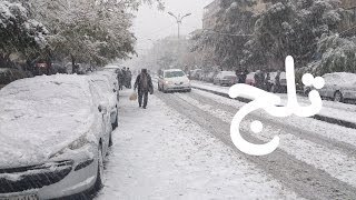 preview picture of video 'تلج بالشام - Snow in Damascus'