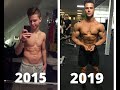 4 YEAR BODY TRANSFORMATION (POOR GENETICS, FROM SKINNY-FAT TO BODYBUILDING SHOW)