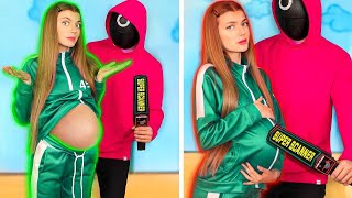 Squid Game in Real Life! Funny Situations & DIY Ideas by Mariana ZD