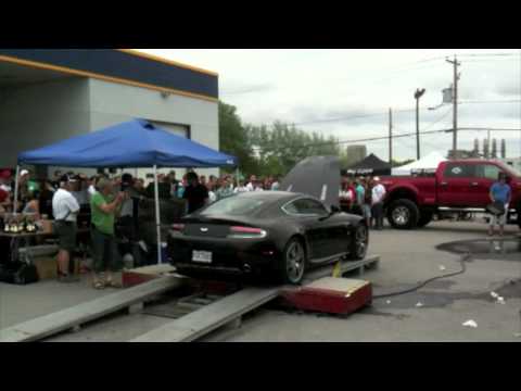 Aston Martin V8 Vantage dyno run + top speed