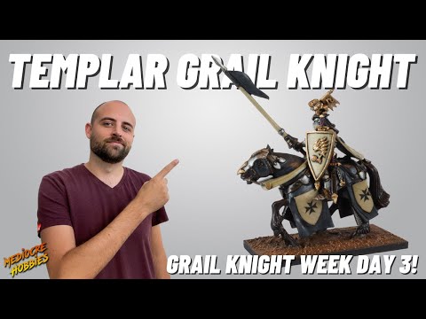 Paint a Templar Knight scheme for Bretonnian Grail Knight! #theoldworld