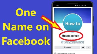 How To One Name On Facebook Account!! - Howtosolveit