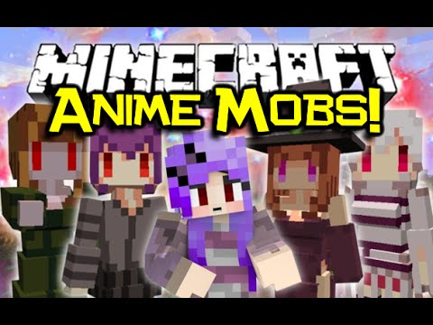 Minecraft CUTE MOB MODELS MOD Spotlight! - Girls Takeover! (Minecraft Mod Showcase)