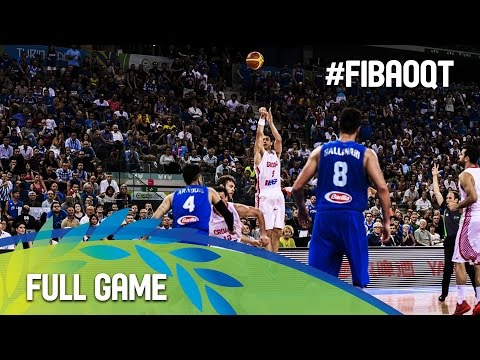 Croatia v Italy - Final - Full Game - 2016 FIBA Olympic Qualifying Tournament - Italy