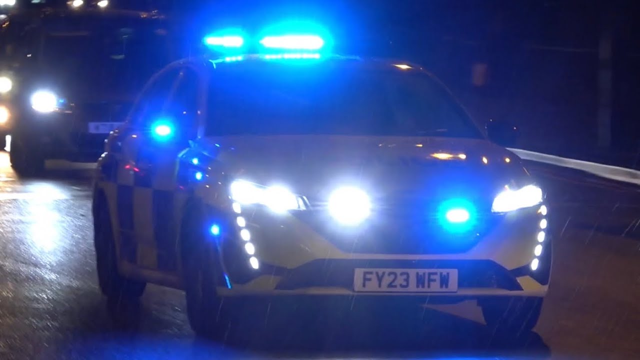 British Transport Police (BTP), Marked Peugeot 308 Incident response vehicle (IRV) responding.