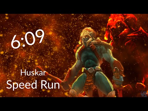 Dota2 Speed Run 1v0 (6:09) with Huskar