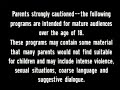 2001 Content Advisory Adult Swim Bump