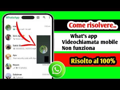 Come risolvere il problema della videochiamata audio mobile di WhatsApp che non funziona ||