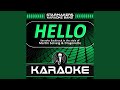 Hello (Karaoke Version)