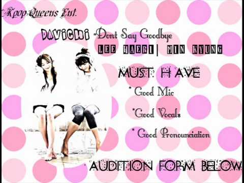 {CLOSED Auditions}Davichi - Dont Say Goodbye COLLAB