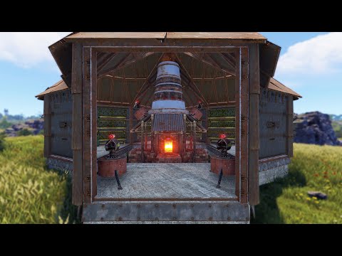 i built the strongest furnace base in rust...