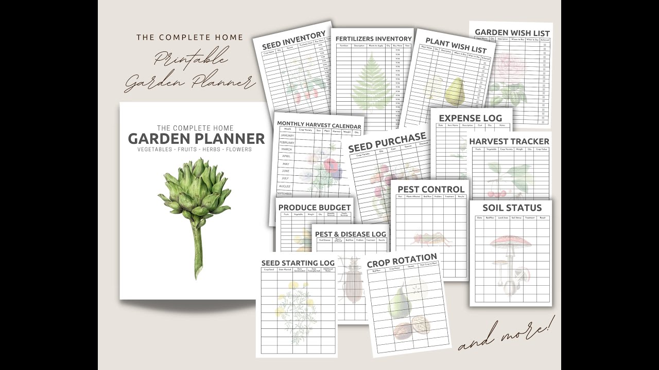 The Complete Home Garden Planner - Printable