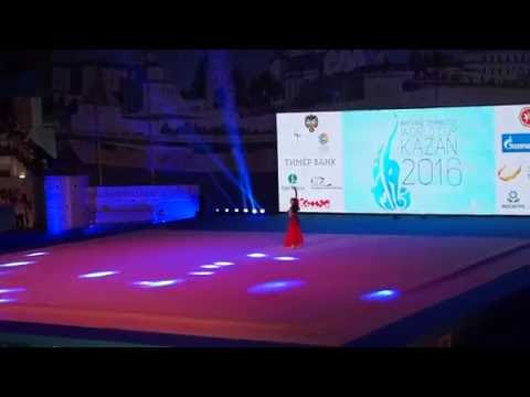 Лиана Семёнова на этапе кубка мира по художественной гимнастике в Казани 2016