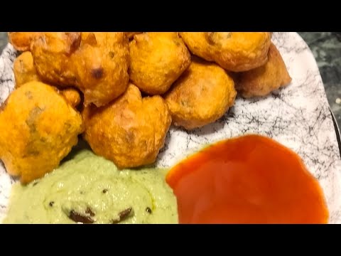 street Style Mysore bonda recipe with spicy chutney | soft tea time snack mysore bonda