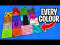 I Built a Base for EVERY COLOUR in Minecraft Hardcore!