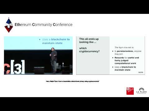 Harry Halpin:"Nym: How to decentralize network-level privacy using cryptoeconomics"
