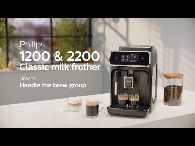 Video teaser for Philips Series 1200 & 2200 Automatic Coffee Machines – How to Handle the Brew group
