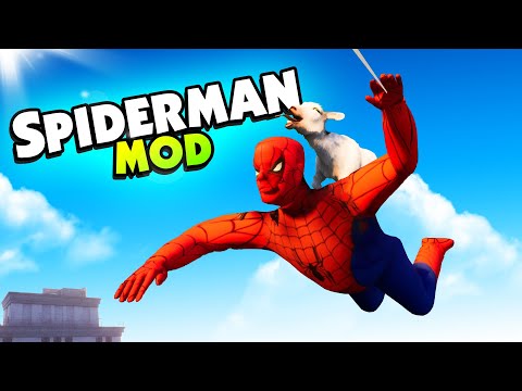 CRAZY Goat Becomes SPIDERMAN! - Goat Simulator 3