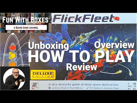 FlickFleet Deluxe | A Dice Dexterity Board Game of Deep Space destruction | EURYDICE Games