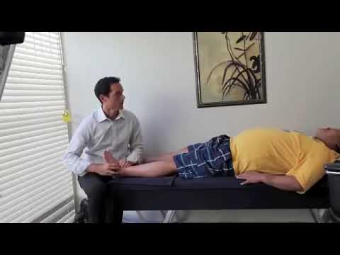 Dr  Ian   Adjustment on Painful SWOLLEN and SPRAINED ankle   FIXED by Gonstead Chiropractic