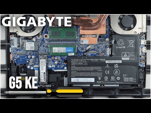 Gigabyte G5 KE von Innen - RAM, SSD, Akku, Lüfter wechseln