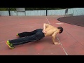 單手掌上壓one arm push up