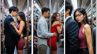 Love at First Sight in NYC Subway | Her Eyes Spoke Everything #rush #nyc #subway #metro