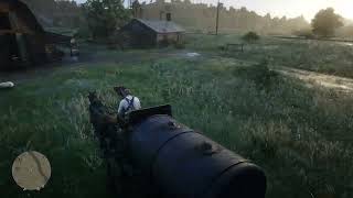 Bomb Delivery to the wagon fence in RDR2