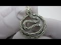 Відео огляд Срібний кулон "Змія" 3110509