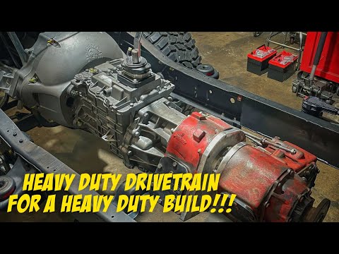 Heavy Duty Powertrain! Tremec TR4050 backed up by an NP203/205 Doubler!