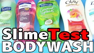 Body Wash Slime Test with Dove, Suave, Olay, Dial, Equate, Softsoap