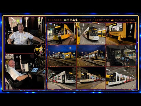 Dresdner Straßenbahn-Impressionen auf der Straßenbahnlinie 2 / September 2025 / Dresden tram line 2