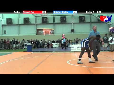 Richard Eva vs. Quinton Godley at 2013 ASICS University Nationals - FS