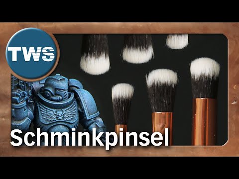 Tutorial: Makeup brushes for dry brushing & stippling / makeup brushes stippling (tabletop brushe...