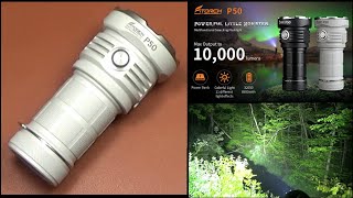 FiTorch P50 In Frost White, Flashlight Review ($120) 10,000 Lumens, Cool/Warm, +11 Color Modes :D