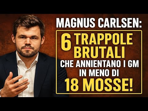 Magnus Carlsen: 6 Trappole Brutali che Annientano i GM in Meno di 18 Mosse!
