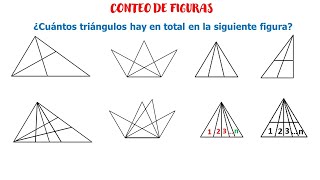Conteo de figuras - Contar triángulos con fórmulas