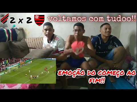 #React Atlético paranaense 2 x 2 Flamengo ..Semi final da copa do Brasil 2021 emocionante!!