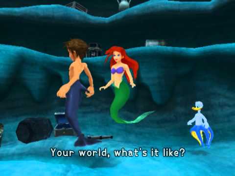 Kingdom Hearts, English cutscene: 134 - Sealing Atlantica's Keyhole - HD 720p