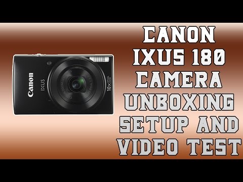Canon IXUS 180 Camera - Unboxing, Setup and Video Test