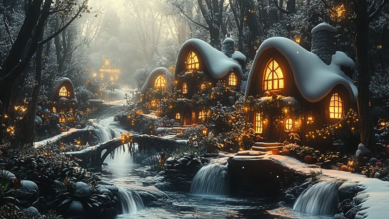 Enchanting Winter Village | Magical Music for Relaxation, Focus & Creativity in a Fantasy Wonderland