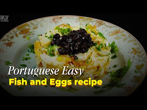 Portuguese Easy Fish and Eggs recipe: Bacalhau A Brás! ASMR Cooking