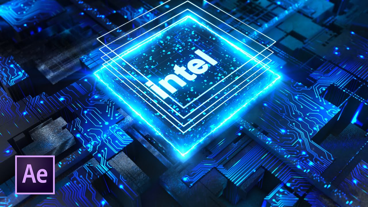 After Effects Tutorial - Processors graphics  | Element 3D Tutorial